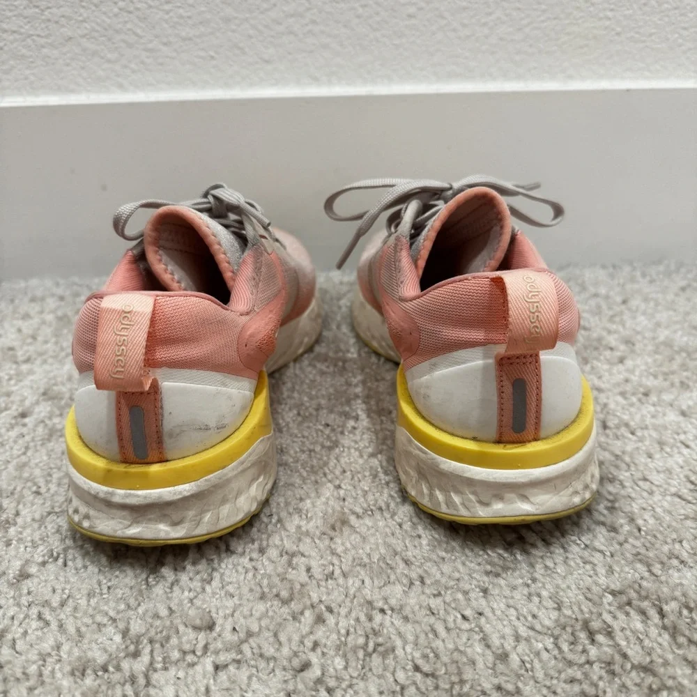 Nike Pink. Yellow and Cream Breathable Sneakers